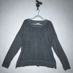 Lucky Brand Heathered Gray Top Size XXL